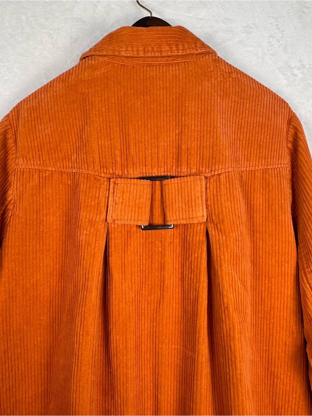 Relativity Vintage Y2K Pumpkin Orange Corduroy Swing Jacket XL - Picture 6 of 11